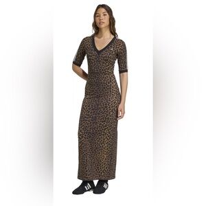 Adidas Leopard Print Maxi Dress